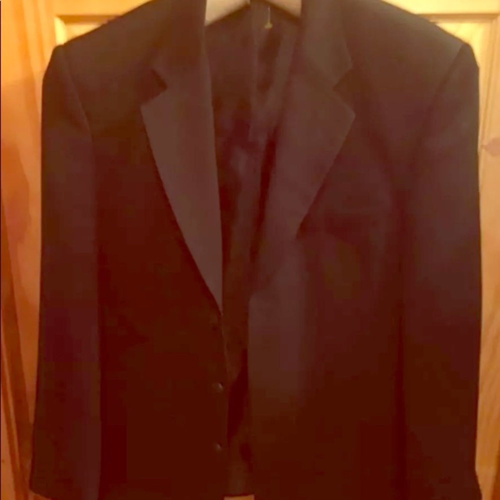 Men’s black sport coat Whispering Smith London 42R